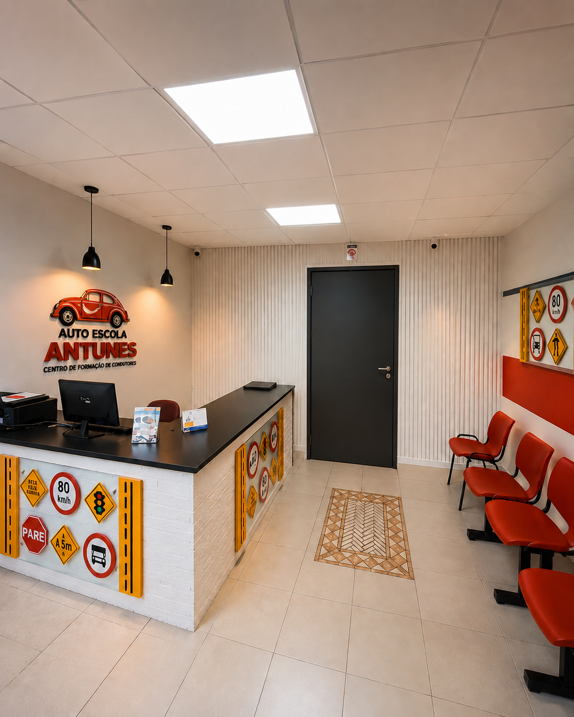 Recepção da Auto Escola Antunes